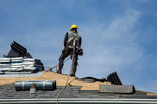 Professional Gutter Installation technician working in Oxon Hill, MD